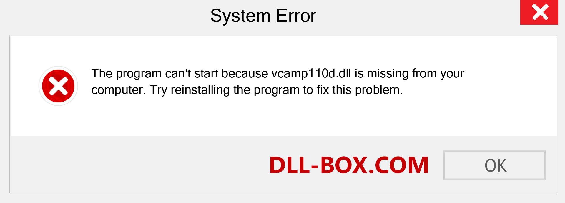  vcamp110d.dll file is missing?. Download for Windows 7, 8, 10 - Fix  vcamp110d dll Missing Error on Windows, photos, images